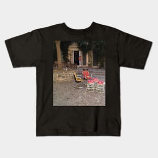 Chairs in St. Tropez, France Kids T-Shirt